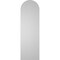 Ekena Millwork Round Top Surface Mount PVC Gable Vent w/ 2"W x 1-1/2"P Brickmould Frame, 12"W x 38"H GVPRT12X3802SN - alternate 2
